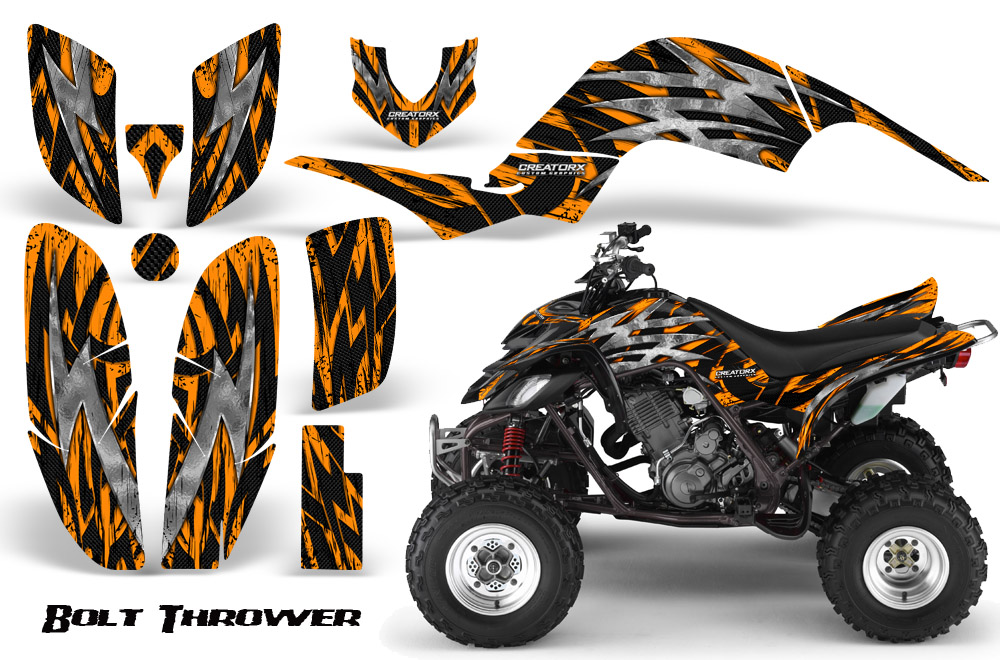 Yamaha Raptor 660 Graphics Kit Bolt Thrower Orange BB